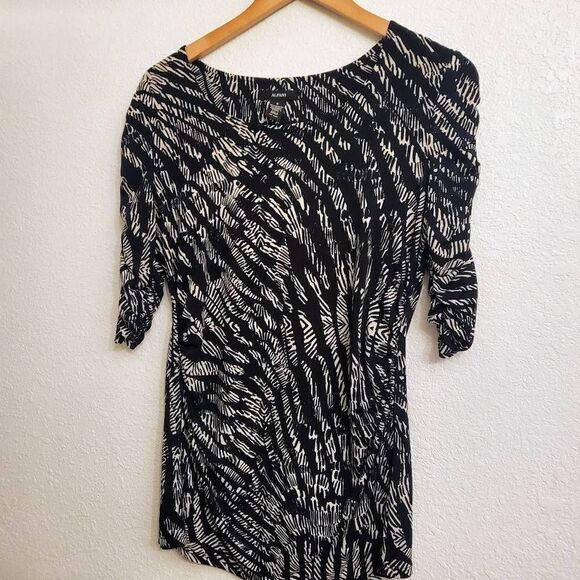 Alfani ruched sleeve & sides blouse: Flattering,  Comfy,  Effortless,  Essential - Picture 5 of 5